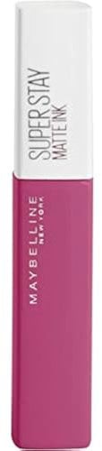 Maybelline New York, SuperStay Matte Ink, Pintalabios Mate de Larga Duración, Tono 150 - Path Finder, Fucsia Osucro