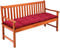 DETEX® Bankauflage Sitzkissen Dunkelrot Polyester Visko-Effekt 145x45cm Sitzpolster Gartenbank Bank Kissen Polster Auflage Rückenkissen Bankkissen Sitzauflage 3-Sitzer