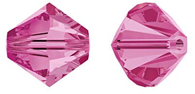 36 stk SWAROVSKI ELEMENTS XILION 5328 bicone beads, 3.8 x 4.2 mm Rose (Swarovski-Elemente xilion 5328 Bicone-Perlen Rosa)
