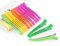 AIMIKE 12Pcs Haarklammern Friseurbedarf, Professionelle Haarclips zum Stylen und Schneiden, Rutschfeste Haarklammern mit Silikonband, No-Trace Abteilklammern Friseur für Dickes und Dünnes Haar-Neon