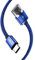 AMPLE Moto G85 G55 G15 G05 G45 G35 G22 Nylon double Braided USB C Charger Lead Fast Charging Cable 1M High Durability for Motorola Moto G82 G22 E15 E32 E40 E30 E20 / G31 G41 G51 G71 5G G60s (BLUE)