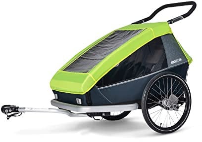 Croozer Unisex – Erwachsene Copertura antipioggia Double Lightning Yellow Antipoggia-Berichterstattung Für Trailer, Rot, Einheitsgröße für alle