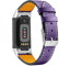 Gimuk Compatible with Fitbit Charge 5 Strap for Women Men, Genuine Leather Adjustable Sports Strap Replacement Wristband for Charge 5 Tracker Small Large (Purple)