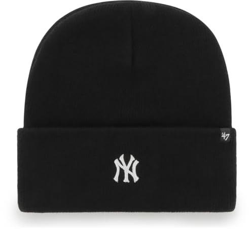 47 Brand MLB New York Yankees Base Runner Hat B-BRNCK17ACE-BKB, Mens Beannie, Black, One Size EU