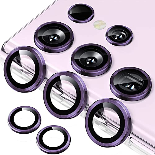 ToVioc Caméra Protecteur pour Samsung Galaxy S23 Ultra 5G - Violet