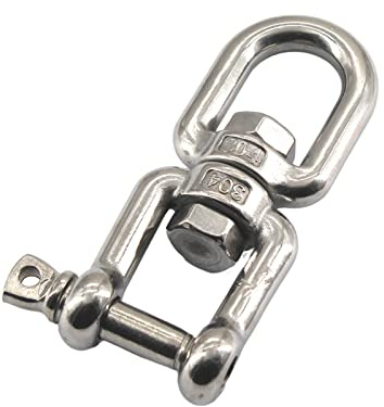 304 Edelstahl M12 Backenauge Schwenkring Schäkel 360° Schwenkring Verbinder