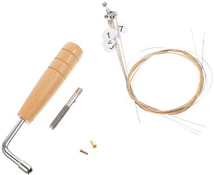 1 Satz Leier-zubehör Harfe Metallstift Für Musikinstrumente Hackbrett-instrument Leier Stimmwirbel Leiern Lyrapflock Musikinstrumententeil Lyra-ersatz Blinddarm Holz Haupt