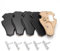 EUROHUNT REH - Lote de 5 placas de trofeo pequeñas en roble oscuro AF 18,5 cm x 11 cm con 5 clips de metal