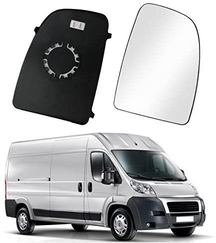 Spiegelglas Ersatz für Fiat Ducato 2006-2021, Außenspiegel Glas Asphärisch Verstellbar Geeignet Ersatz für Citron Jumper, Passend für Peugeot Boxer, Umkehrlinse Rückfahrglas Spiegel (Rechts)