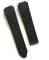 Uhrenarmband for Hublot weibliche Frauen Gummiband wasserdichtes Silikon Uhrenarmband 15 * 21 mm Band 18 mm Logo auf Riemen Schmetterlingsschnalle (Color : Black Strap, Size : with Black Buckle)