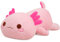 Yeqivo Nettes Axolotl Plüsch, weiches gefülltes Tier Salamander Plüsch Kissen, Kawaii Plüsch Spielzeug für Kinder (Rosa Axolotl,50CM)