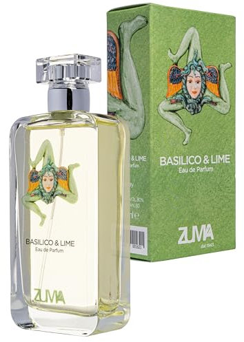 Profumi Zuma - Perfume Hombre Albahaca & Lima - Eau de Parfum Spray de Fragancia Cítrica - La Esencia Refrescante de la Elegancia Masculina - Made in Italy (Basilico & Lime 100 ml)
