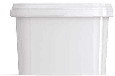 Lubrisolve White Rectangular 5 Litre Bucket and Lid