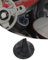 Fiat Shifter Cover, manuale Shifter Cover Fiat 5 velocità 6 velocità placcato Handball Shifter Cover Compatibile con Fiat-500 (Coperchio cambio nero)