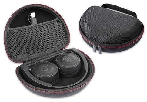 Jlyifan Custodia pieghevole per cuffie wireless JBL Tune 510BT 500BT 500 660NC, Live 460NC, Sony MDRZX110NC, ZX Series MDR-ZX110AP, MDR-ZX110 (nero)
