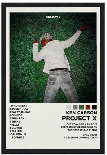 VerimP Ken Carson Poster, Projekt X, Poster, dekoratives Gemälde, Leinwand, Wandposter für Raumdekoration, ästhetische Sportlandschaft, Büro, Raumdekoration, Geschenk, 40 x 60 cm