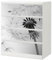Sunnywall® Möbelfolie passend für IKEA Malm Kommode Schrankfolie Aufkleber mit Pusteblume mit weissem Hintergrund Motiv | blasenfrei verkleben | Wohnzimmer 4er 80 cm