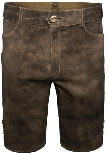 Spieth & Wensky Herren Lederhose Braun 58