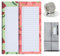 QEEROYO 2 Stück Magnetische Notizblöcke, Magnetischer Einkaufslistenblock, Magnetic Notepads, Fridge Shopping List Pad, Einkaufsliste Magnetisch Kühlschrank, Kühlschrank Einkaufsliste Block