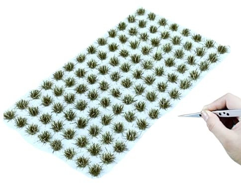 RHQFDM 120 Plantes Modélisme Herbe Statique Tufts Statique Touffes d'herbe Modélisme Décoration Miniature pour Bricolage Train Paysage Gazon Artificiel Herbe Miniature Décoration(Paysage Herbeux 7#)
