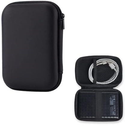 Hard Drive Case Hard Drive Case HDD Case - For 2.5 Inch Hard Drives and SSD - Robust & Shockproof Case for Portable/Extreme Portable SSD External Hard Drive, Hard Travel Carry Case