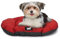 Ferplast Hundebett Relax, Hundekissen, Katzenkissen, Hundematte für Hundehütten und Autos – waschbar – aus Baumwolle mit weicher Polsterung, 55 x 36 cm. Rot
