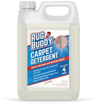 Rug Buddy - Carpet Detergent - Upholstery Shampoo Cleaner Solution Stain Remover - 2.5 Litre