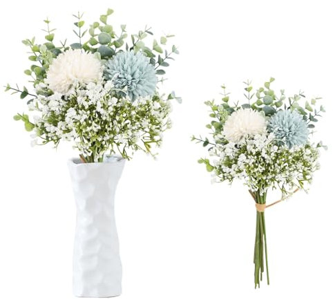 astylishome Faux Flowers that Look Real 12 Pcs Artificial Dandelion Home Decor Accessories Fake Flower Plants with Stem Dandelions Bouquet for Ceremony Wedding 1810