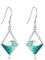 Welle Ohrringe Dangle S925 Sterling Silber Ozean Wellen Ohrstecker Wellen Schmuck für Frauen Damen Weibliche Wellen Geschenke