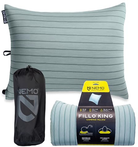 Fillo King 2025 silt stripe Regular | Packbar, Schaumstoffpolsterung, Luft, Nackenstütze, abnehmbarer Bezug, Reise
