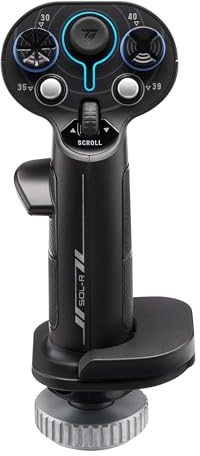 Thrustmaster Sol-R 3 AVA Add-On Grip - For combat & space exploration - PC | 21 action buttons, 2 triggers, 2 hat switches, ministick, thumbwheel, Hall effect, ambidextrous, sci-fi design