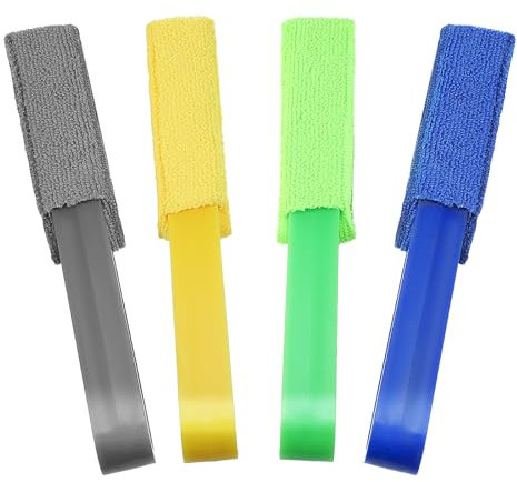 ElevateTech Venetian Window Blind Cleaner Brush, 4 Pcs Blinds Duster with 4 Removable Microfiber Sleeves 2 Arms Blinds Cleaning Tools for Window Blinds, Air Conditioner Vents, Fans, Car Vents