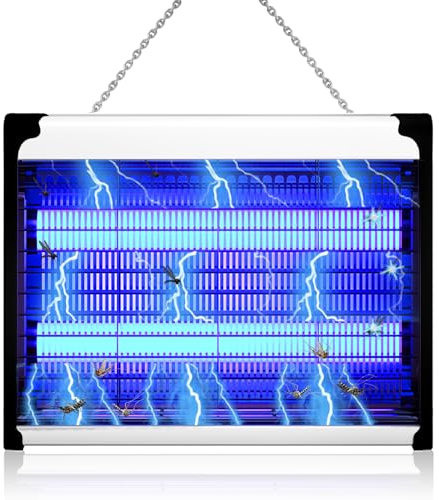 Insektenvernichter Elektrisch Fliegenfalle Elektrisch Mückenfalle mit Uv-Licht, Mückenlampe Mückenschutz Insektenlampe, Elektrischer Insektenvernichter, Moskito Killer Lampe, für Küche Restaurants