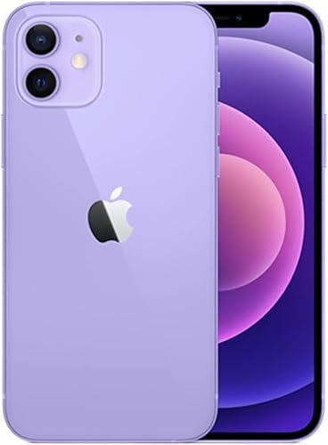ABUSVEX Vetro posteriore di ricambio originale compatibile con iPhone 12 Mini 13,7 cm tutte le marche con adesivo preinstallato e strumento di riparazione per iPhone 12 Mini (viola)