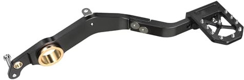 sanehou Motorradpedale Kompatibel Mit Yamaha Für Raptor 700 Für Raptor 700R SE 2013 2014 2015 2016 2017 2018 2019 2020 2021 2022 2023 2024 Hinterer Bremspedalhebel(Black)