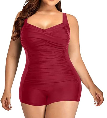 Damen-Badeanzug, große Größe, flacher Bauch, Schwimmbad, Einteiler, flacher Bauch, schnelltrocknend, Menstruations-Badeanzug, offener Rücken, Sport, Badeanzug 2025, Rd2, M