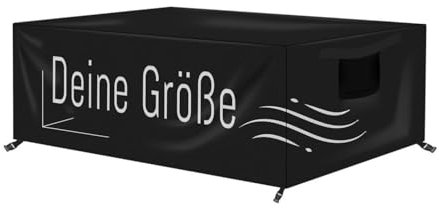 Abdeckung für Gartenmöbel nach Maß mit Schnalle Atmungsaktiv für Tisch und Stühle Abweisende Winddichte Schutzhülle Gartentisch Abdeckhaube Gartentischabdeckung Maßanfertigung FARBEN [131]