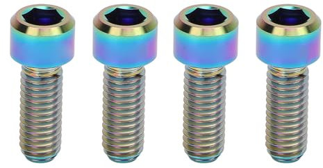 Vite per Pinza del Freno Disco, Vite Freno Disco da 4 Pezzi per Mountain Bike (COLORFUL)