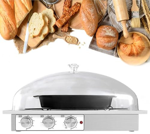 DDNGEJ Elektrischer Teiggärschrank, Sauerteigbrot-Gärbox mit Feuchtigkeits-, Temperatur- und Zeiteinstellung für Heimbäckereien