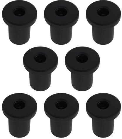 ECSiNG 8 Pezzi Distanziali Per Porte Scorrevoli Da 3x3,5 Cm Per Porte Scorrevoli Da Garage Porte Da Cantina Neri