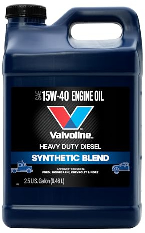 Valvoline Heavy Duty Synthetic Blend 15W-40 Diesel Engine Oil 2.5 Gallon