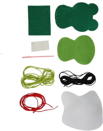 Tonysa DIY-Puppenspielzeug-Näh-Bastelset für Kinderhandarbeit, Süßes Stoffpuppen-Set für Mädchen über 5 Jahre (Stifthülle Kleiner Nähfrosch)