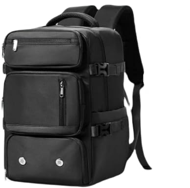 Fryloo Rucksack Diebstahlsicherer Flugzeug-reiserucksack – Von Ryanair Zugelassene Handgepäcktasche, Laptop-Rucksack Für Wandern Und Sport, Handgepäck Herren-schwarz