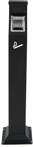 Commercial Trash Can with Removable Inner Barrel All-Metal Construction Standing Trash Bin for Outside