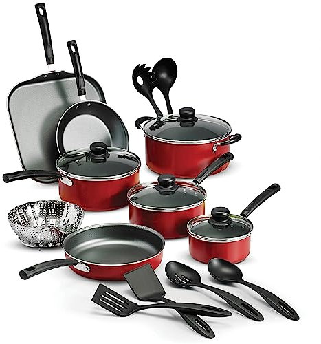 18 piezas antiadherente sartenes y ollas batería de cocina Set de cocina utensilios de cocina cocina nueva