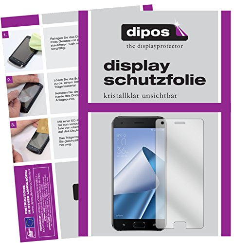 dipos 6x Clear Screen Protector for Asus ZenFone 4 Pro ZS551KL | Ultra-Thin, HD Clear, Protection Film, Perfect Fit, Anti-Scratch, Bubble-Free, Case-Friendly, Fingerprint Compatible