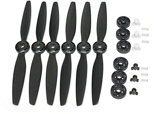 Typhoon H 480 Drohne Parts 3 Paar Blade A B Schnellspanner Propellern mit Prop Basis f¨¹r YUNEEC 6pcs Schwarz