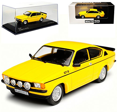 Whitebox Opel Kadett C GT/E Coupe Gelb 1977-1979 limitiert 1 von 1000 Stück 1/43 Modell Auto mit individiuellem Wunschkennzeichen