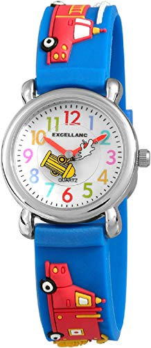 Excellanc Kinderuhr Junge & Mädchen Armbanduhr Kinder Analog – Kinder Uhr Kinderarmbanduhr ab 7 Jahre Kids Watch