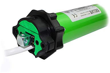 smarotech® Rollladen-Nachrüstset: Rohrmotor Selve SE Pro 2/7 inkl. 4-Kant-Stahl-Stift mit 12mm Kopf, Anschlusskabel und SW 60 Adapter. (SEL Plus 2/7 ohne Lager, SecuBlock)